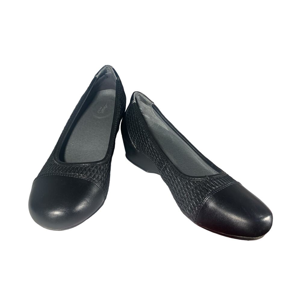 FootSmart Kathleen Women's Black Comfort Flats 7.5